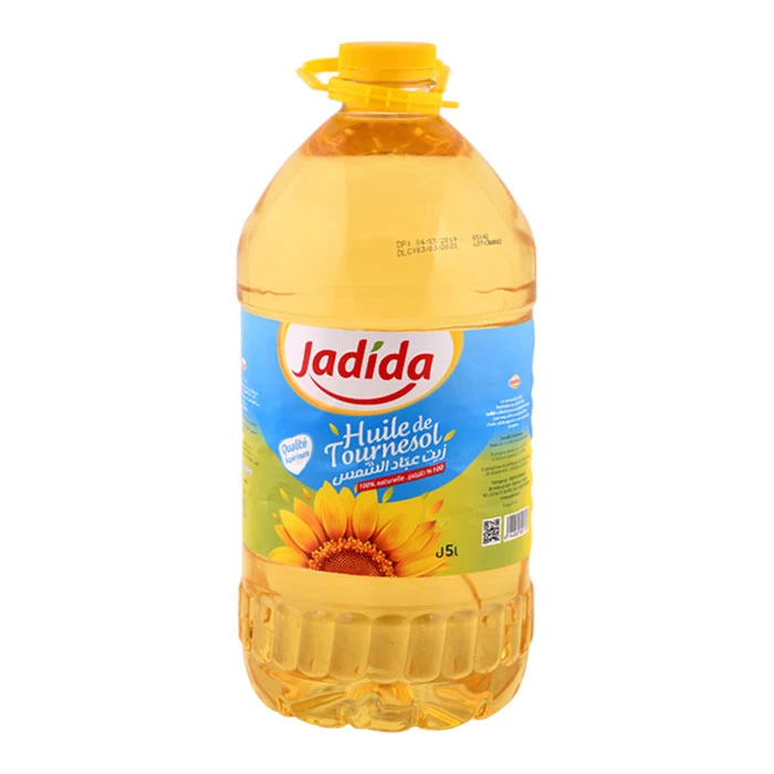 Huile de Tournesol JADIDA 5L زيت عباد الشمس جديدة 5ل Courses en ligne Gabes Tunisie supermarché en ligne Gabes Tunisie vente en ligne Gabes Tunisie livrais