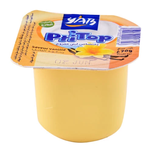 Yaourt Brassé Vanille P'TIT TOP 70Gr ياغرت فانيليا بيتي توب 70 جرام Courses en ligne Gabes Tunisie supermarché en ligne Gabes Tunisie vente en ligne Gabes 