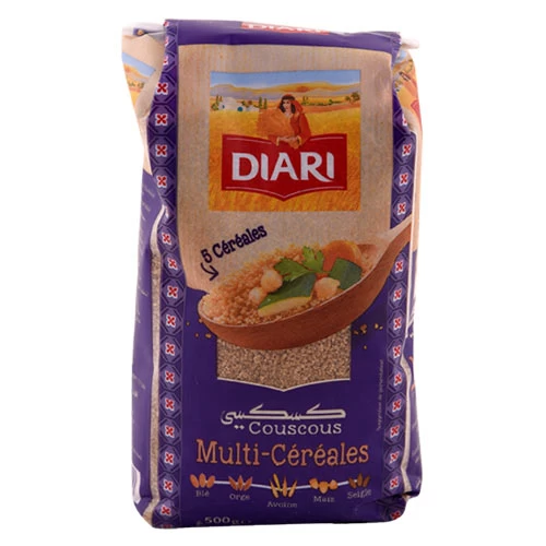 Couscous Multi Céréales DIARI 500g كسكس دياري متعدد الحبوب 500 جرام courses en ligne Gabes Tunisie supermarché vente epicerie en ligne Couscous DIARI Multi Céréales Gabes Grand Tu