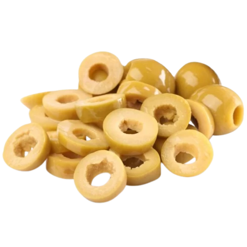 Sliced ​​green olives
