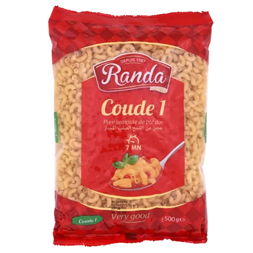 Pâte coude N°1 500Gr RANDA مقرونة تلفون رقم1 500 غرام رندة