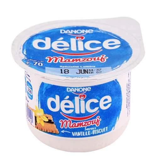 Yaourt Brassé Vanille Biscuits DELICE DANONE 70Gr ياغرت مخفوق بسكويت فانيليا 70 جرام ديليس دانون courses en ligne Gabes Tunisie supermarché vente en ligne livraison à domicile ali