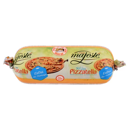 Préparation alimentaire à la mozzarella Pizzatella MAJESTE 120Gr مستحضر غذائي بالموزاريلا بيتزاتيلا ماجيستي 120 جرام courses en ligne Gabes Tunisie supermarché vente epicerie en l